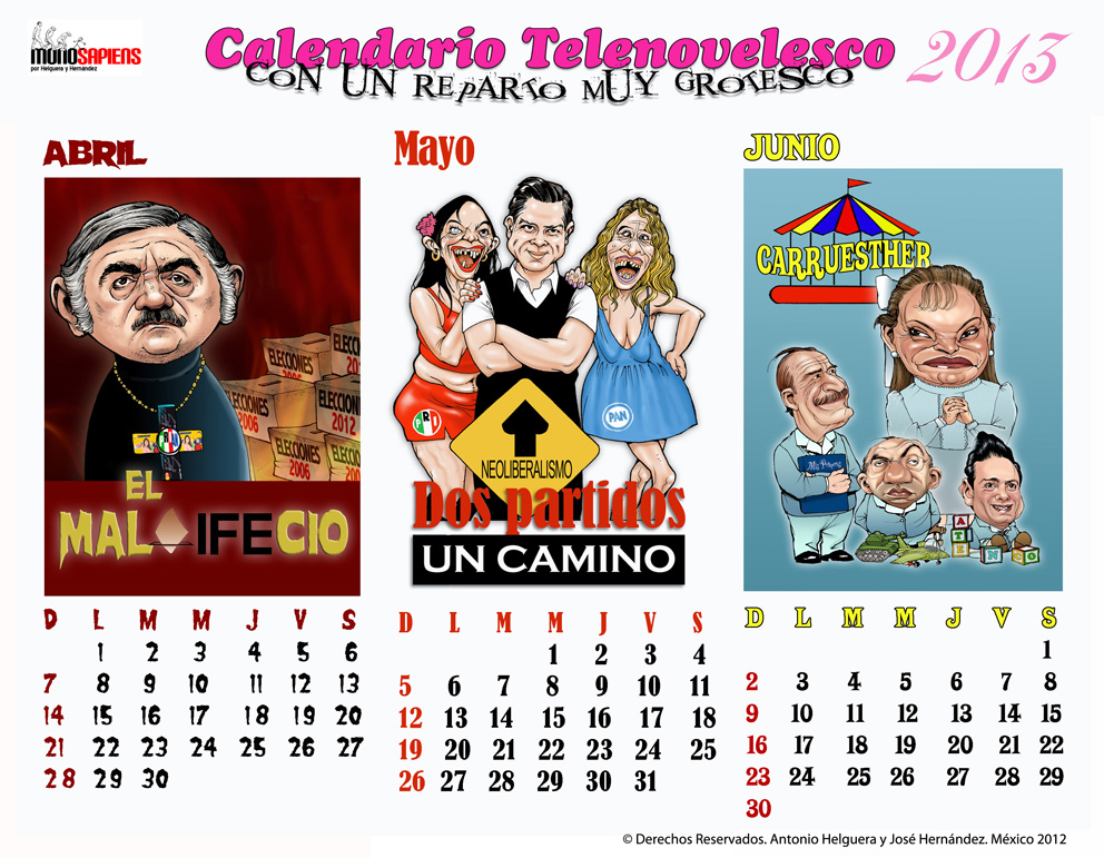 Calendario Telenovelesco 2/4